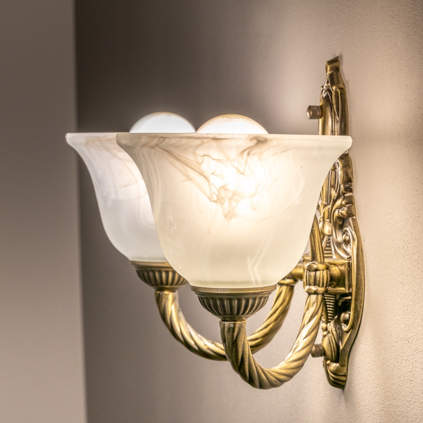 BRILAGI - CLASSIC Wall Lamp 2xE14/10W/230V Brass