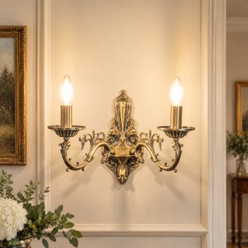 BRILAGI - CLASSIC Wall Light 2xE14/10W/230V Brass