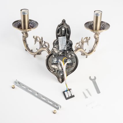 BRILAGI - CLASSIC Wall Light 2xE14/10W/230V Brass
