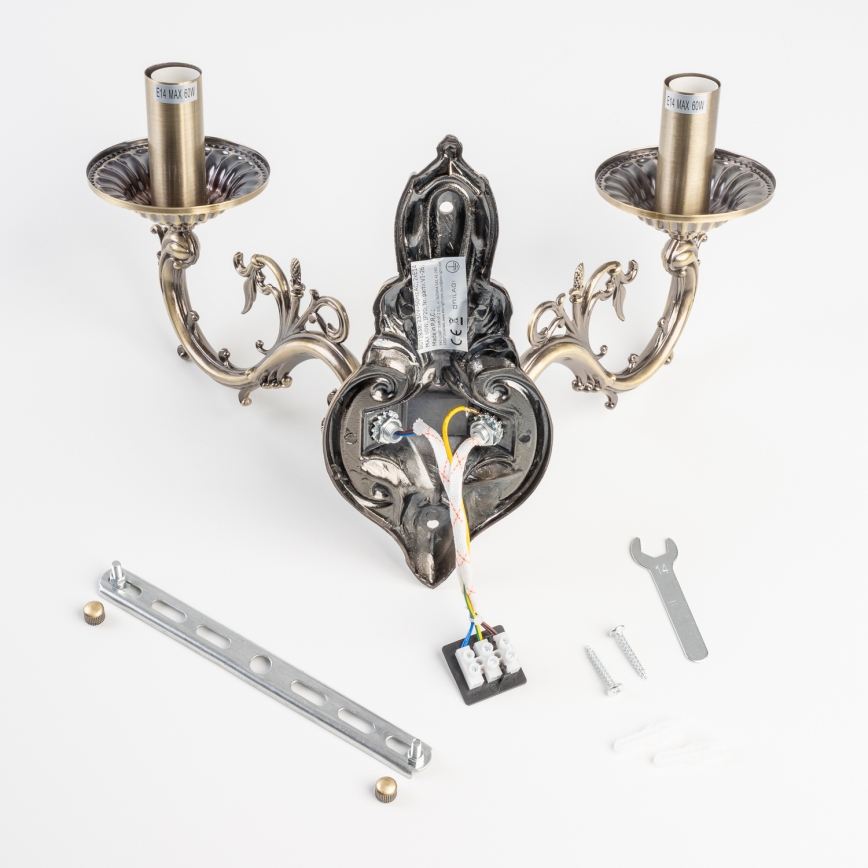 BRILAGI - CLASSIC Wall Light 2xE14/10W/230V Brass