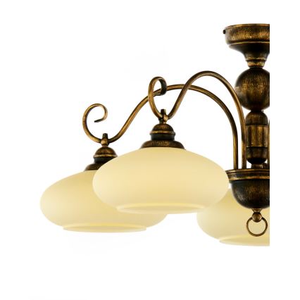 BRILAGI - Close-to-ceiling chandelier MOLLERO 5×E27/15W/230V Ø 84 cm bronze/patina