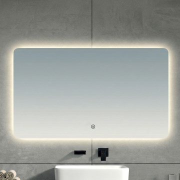 Brilagi - COMO LED Bathroom Mirror 30W/230V 60x90 cm IP44 CRI 90 dimmable + CCT
