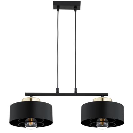 Brilagi - Cord Pendant Light SPRING 2xE27/60W/230V Black/Gold