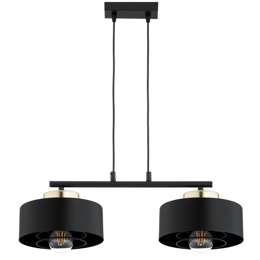 Brilagi - Cord Pendant Light SPRING 2xE27/60W/230V Black/Gold