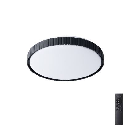 Brilagi - CORVO LED Dimmable Ceiling Light LED/72W/230V 3000–6000K Black Ø 50 cm + Remote Control