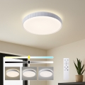 Brilagi - CORVO Dimmable LED Ceiling Light LED/72W/230V 3000-6000K White Ø 50 cm + Remote Control