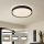 Brilagi - CORVO LED Dimmable Ceiling Fixture LED/54W/230V 3000-6000K Black Ø 40 cm + Remote Control