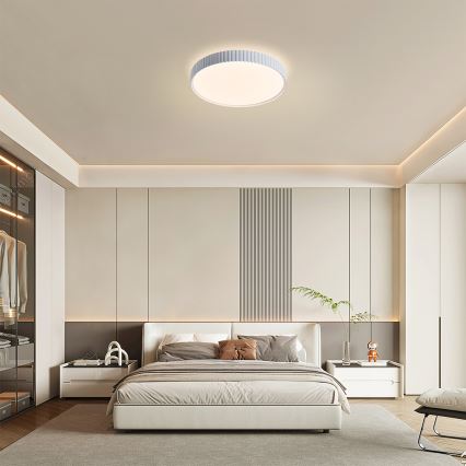 Brilagi - CORVO LED dimmable ceiling light LED/54W/230V 3000–6000K white Ø 40 cm + remote control