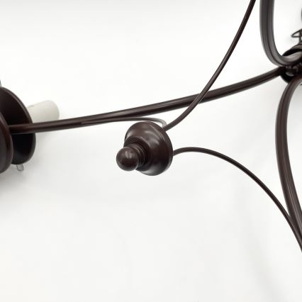 Brilagi - COTTAGE Chain-Mounted LED Chandelier 3xE14/40W/230V beech/brown/smoky beige