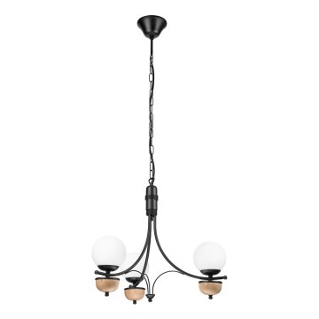 Brilagi - COTTAGE LED Chain Pendant 3x G9/40W/230V Oak/White