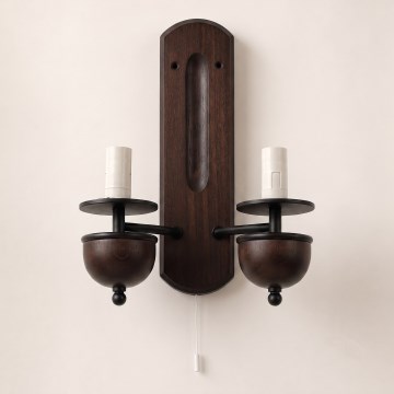 BRILAGI - COTTAGE Wall Light 2xE14/40W/230V Beech