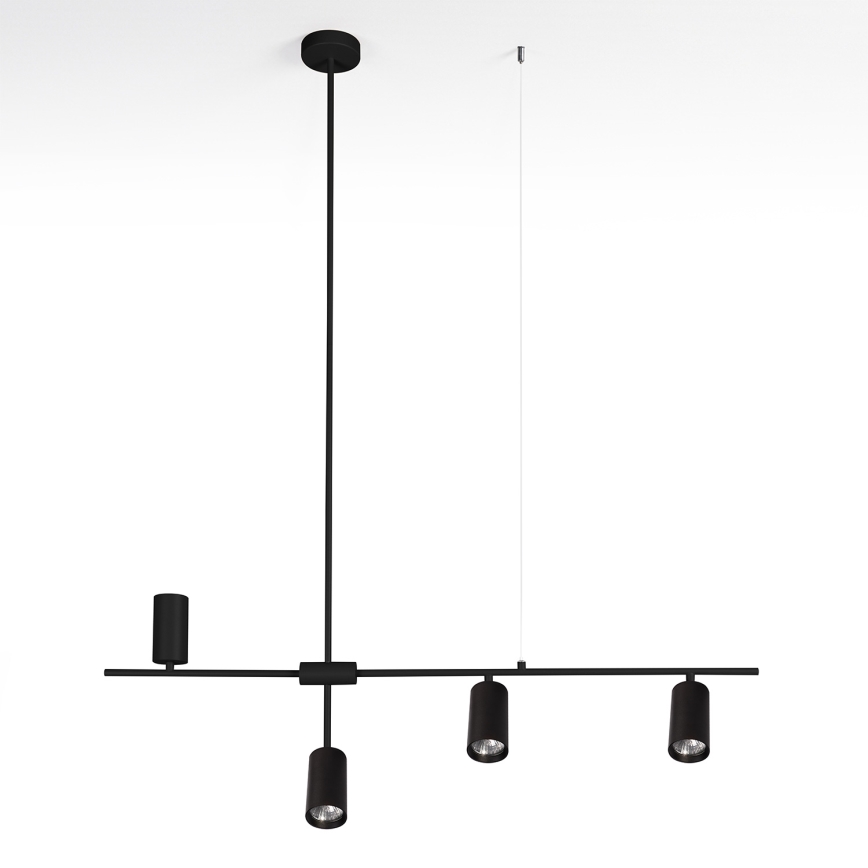 Brilagi - CRANE Cable Pendant Lamp 4xGU10/30W/230V Black