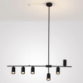 Brilagi - CRANE Cable Pendant Lamp 6xGU10/30W/230V, Black