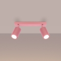 Brilagi - CRESTO 2xGU10/10W/230V Pink Spotlight
