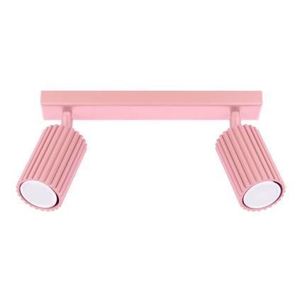 Brilagi - CRESTO 2xGU10/10W/230V Pink Spotlight