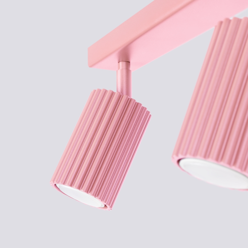 Brilagi - CRESTO 2xGU10/10W/230V Pink Spotlight