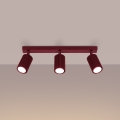Brilagi - CRESTO 3x GU10 Spotlight / 10W / 230V, Burgundy