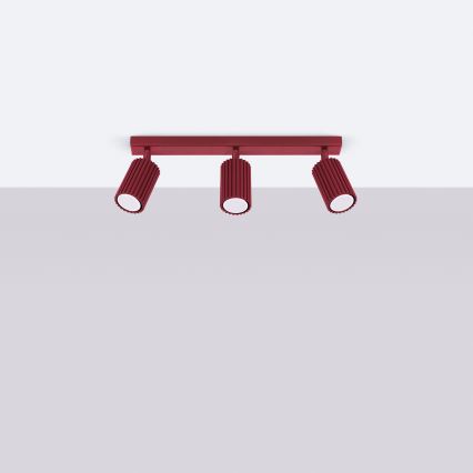 Brilagi - CRESTO 3x GU10 Spotlight / 10W / 230V, Burgundy
