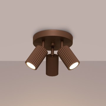 Brilagi - CRESTO 3xGU10/10W/230V spotlight brown