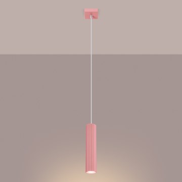 Brilagi - CRESTO Cable Pendant Lamp 1xGU10/10W/230V Pink