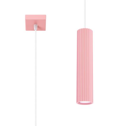 Brilagi - CRESTO Cable Pendant Lamp 1xGU10/10W/230V Pink