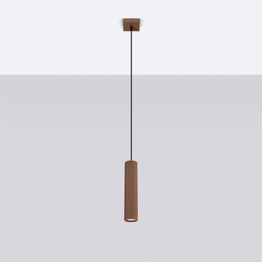 Brilagi - CRESTO Cable Pendant Light 1xGU10/10W/230V Brown