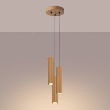 Brilagi - CRESTO Cable Pendant Light 3x GU10/10W/230V, Gold