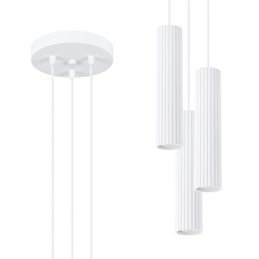 Brilagi - CRESTO Cable Pendant Light 3x GU10/10W/230V, White