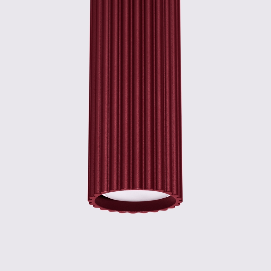 Brilagi - CRESTO Cable-Suspended LED Pendant 1x GU10/10W/230V Burgundy