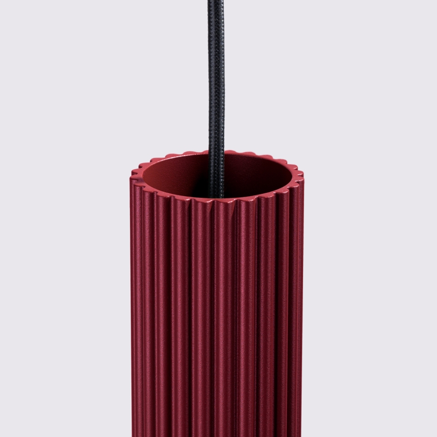 Brilagi - CRESTO Cable-Suspended LED Pendant 1x GU10/10W/230V Burgundy