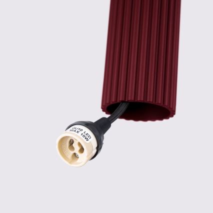 Brilagi - CRESTO Cable-Suspended LED Pendant 1x GU10/10W/230V Burgundy