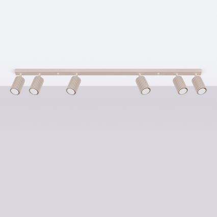 Brilagi - CRESTO LED 6-spot fixture, GU10 sockets, 10W each, 230V, taupe