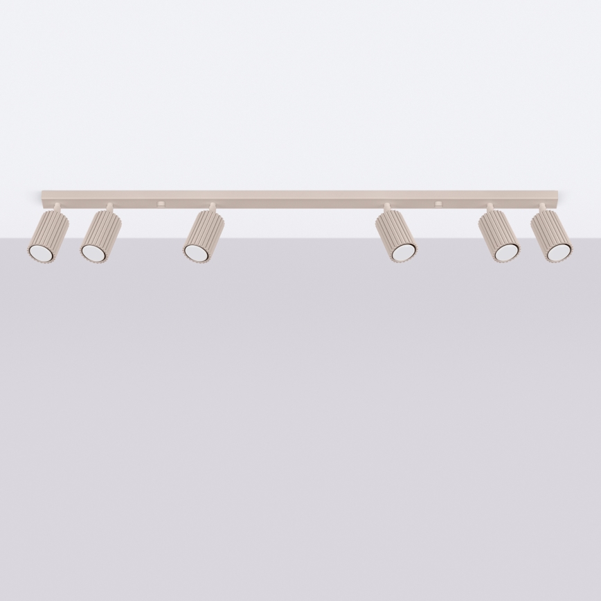 Brilagi - CRESTO LED 6-spot fixture, GU10 sockets, 10W each, 230V, taupe