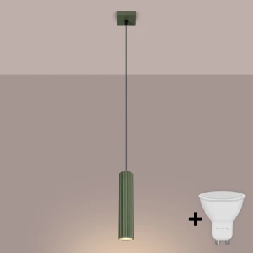 Brilagi - CRESTO LED cable pendant 1xGU10/10W/230V green