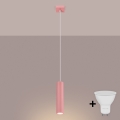 Brilagi - CRESTO LED Cable Pendant 1xGU10/10W/230V, Pink