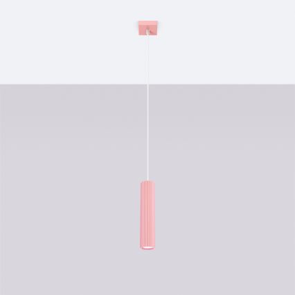 Brilagi - CRESTO LED Cable Pendant 1xGU10/10W/230V, Pink