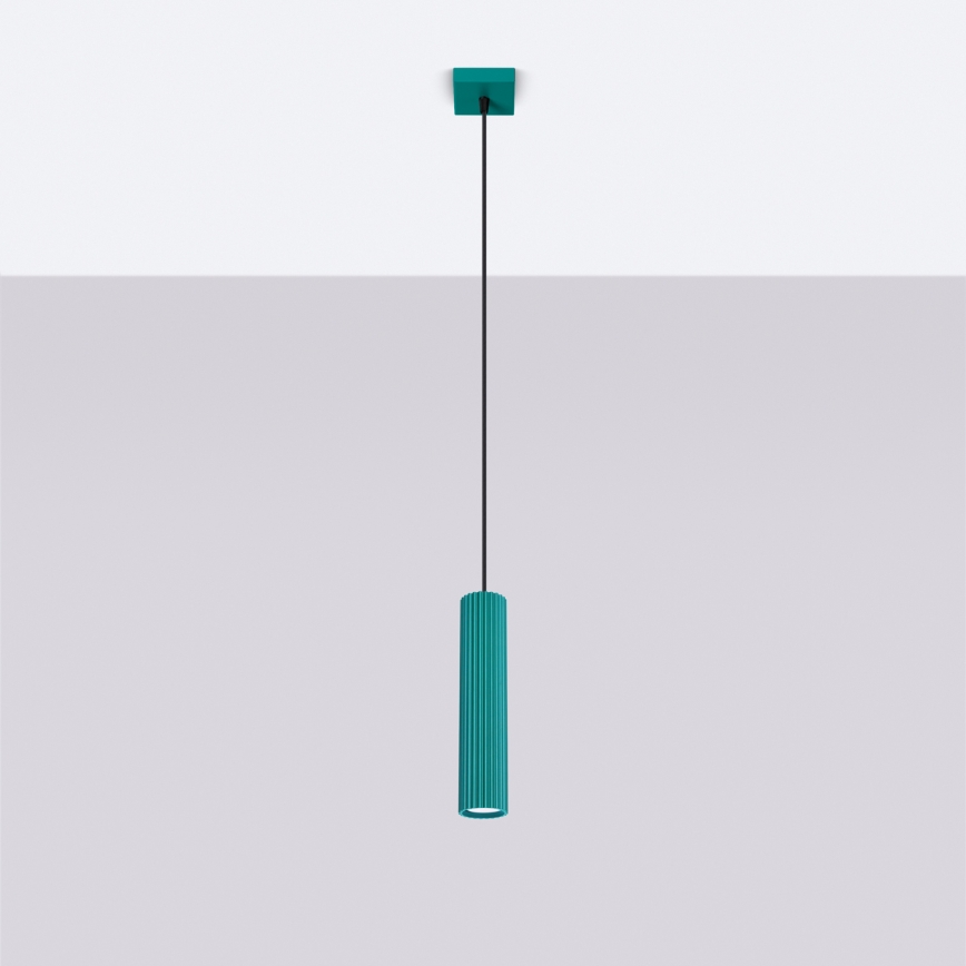 Brilagi - CRESTO LED Cable Pendant Lamp 1x GU10/10W/230V Turquoise