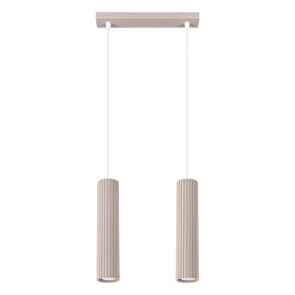 Brilagi - CRESTO LED Cable Pendant Lamp 2x GU10/10W/230V, Taupe