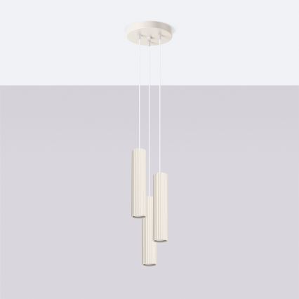 Brilagi - CRESTO LED Cable Pendant Light 3xGU10/10W/230V cream