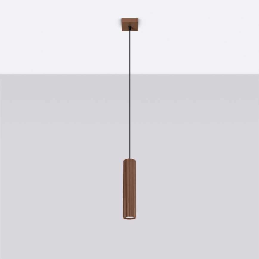 Brilagi - CRESTO LED pendant light on cable 1x GU10/10W/230V, brown