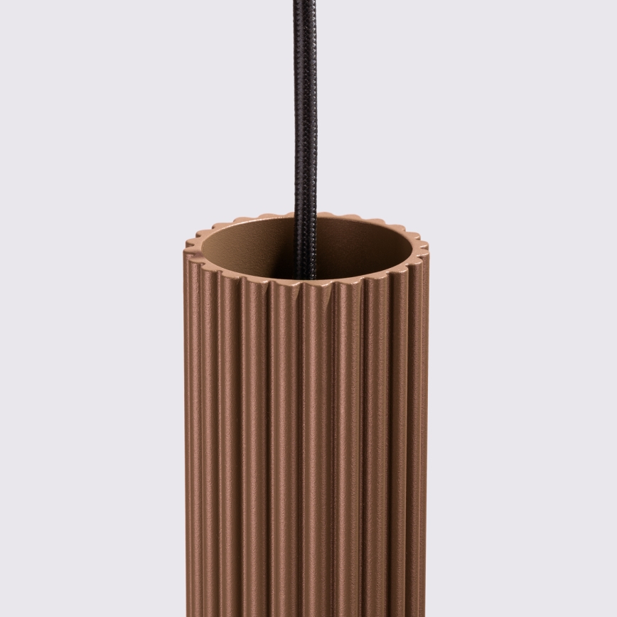 Brilagi - CRESTO LED pendant light on cable 1x GU10/10W/230V, brown