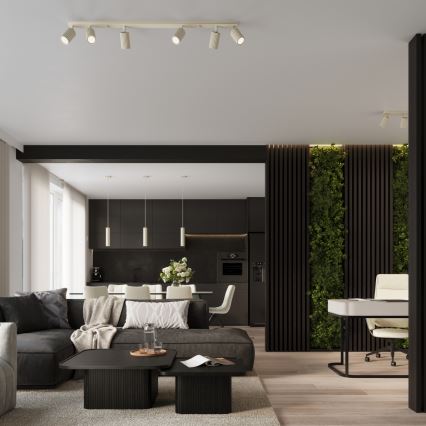 Brilagi - CRESTO LED pendant light on cable 1xGU10/10W/230V cream