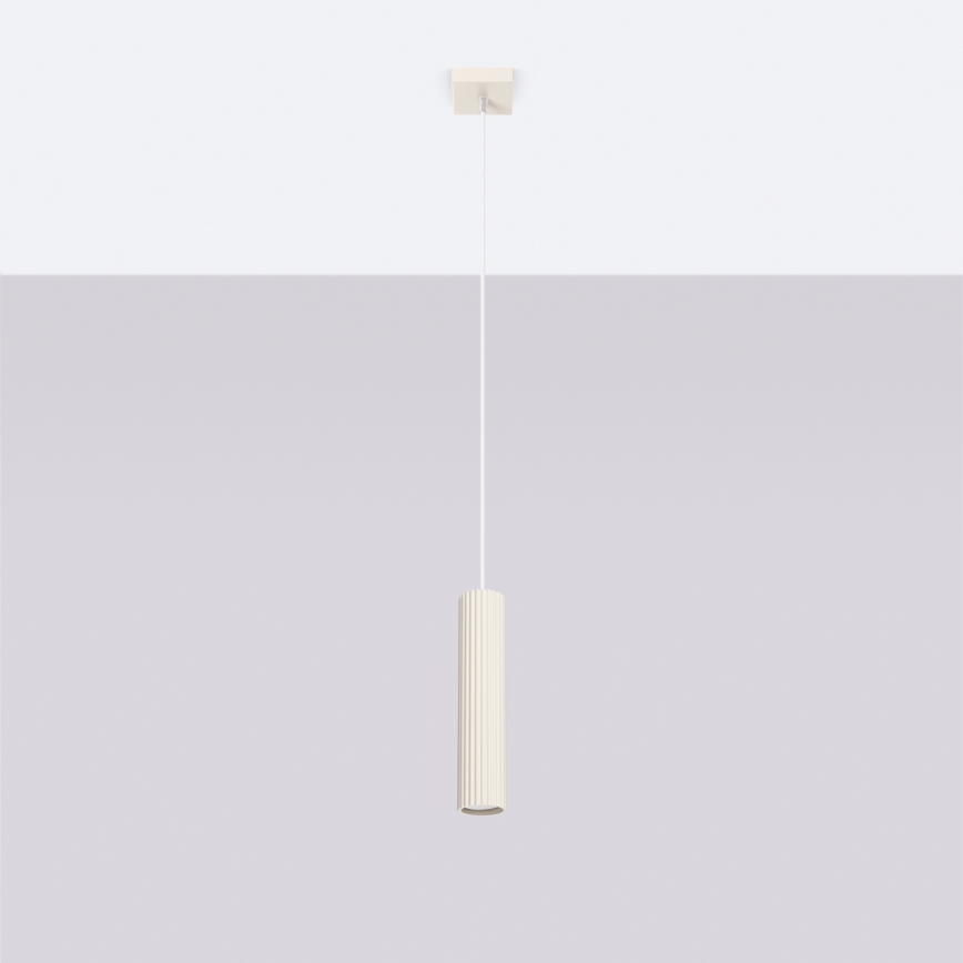 Brilagi - CRESTO LED pendant light on cable 1xGU10/10W/230V cream