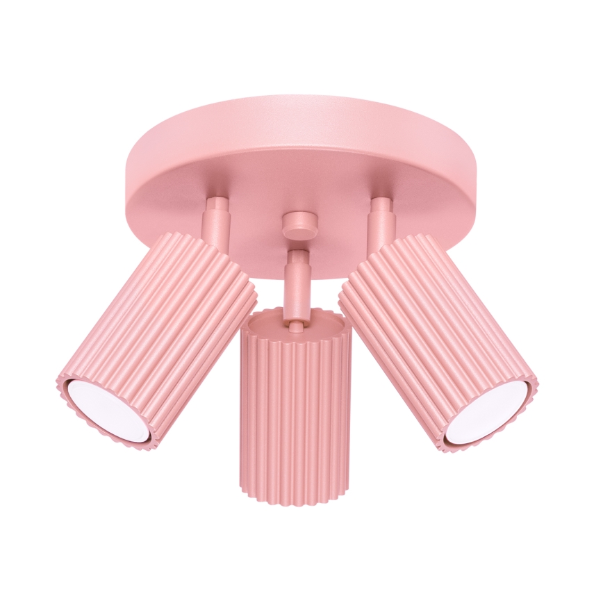Brilagi - CRESTO LED Spot Fixture 3×GU10/10W/230V, Pink