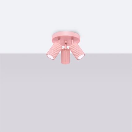 Brilagi - CRESTO LED Spot Fixture 3×GU10/10W/230V, Pink