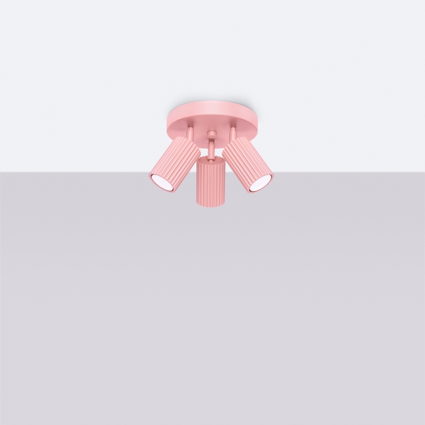 Brilagi - CRESTO LED Spot Fixture 3×GU10/10W/230V, Pink