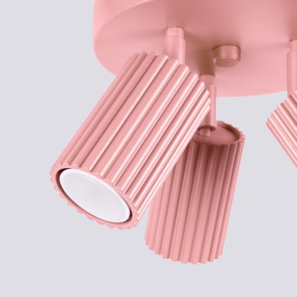 Brilagi - CRESTO LED Spot Fixture 3×GU10/10W/230V, Pink