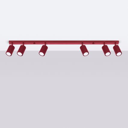 Brilagi - CRESTO LED Spot Light 6x GU10 / 10W / 230V, Burgundy