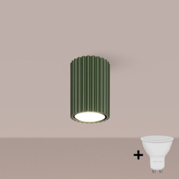 Brilagi - CRESTO LED Spotlight 1x GU10, 10 W, 230 V, 10 cm, green