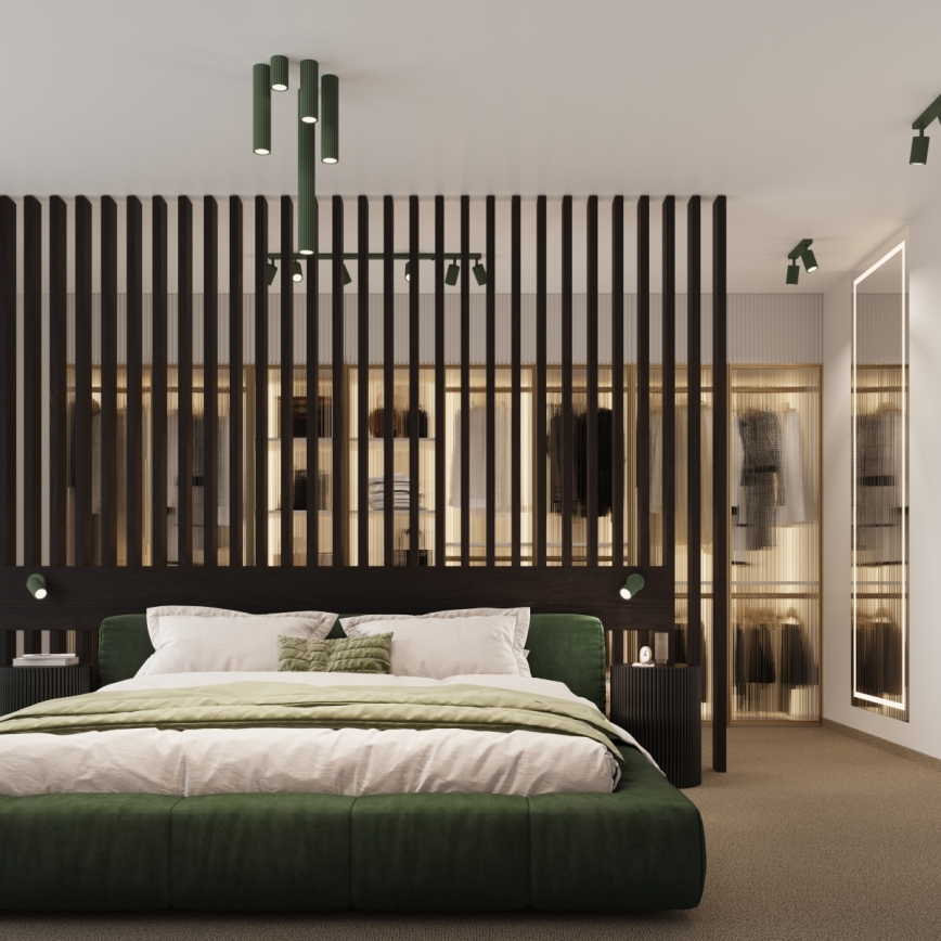 Brilagi - CRESTO LED Spotlight 1x GU10, 10 W, 230 V, 10 cm, green